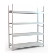Стеллаж складской высотой 250 см с наборными полками